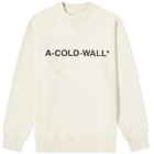 A-COLD-WALL* Men's Logo Crew Sweat in Bone