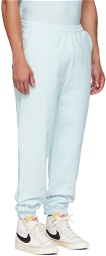 Dime Blue Embroidered Sweatpants