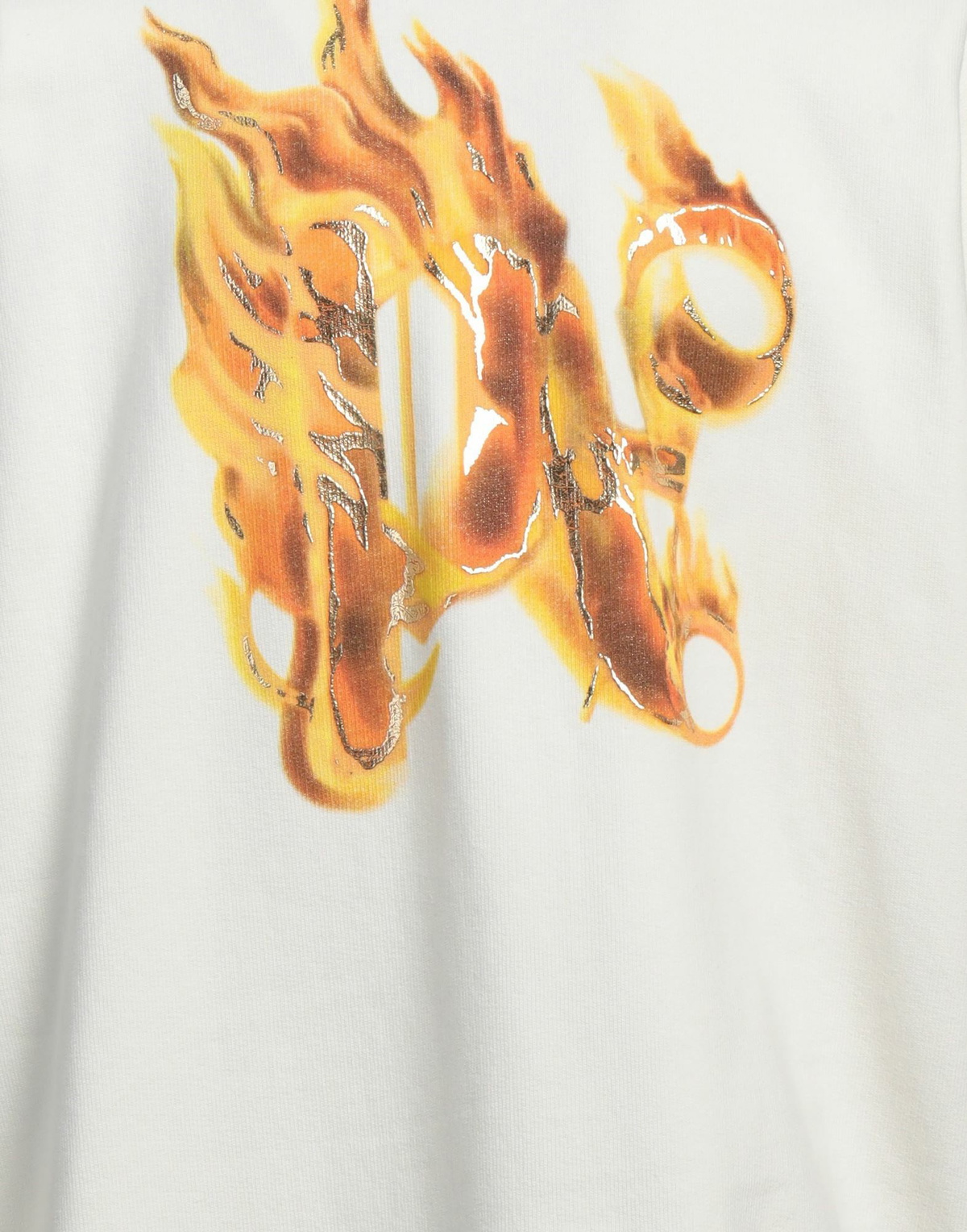 Palm Angels Mens Sweatshirt in Off white