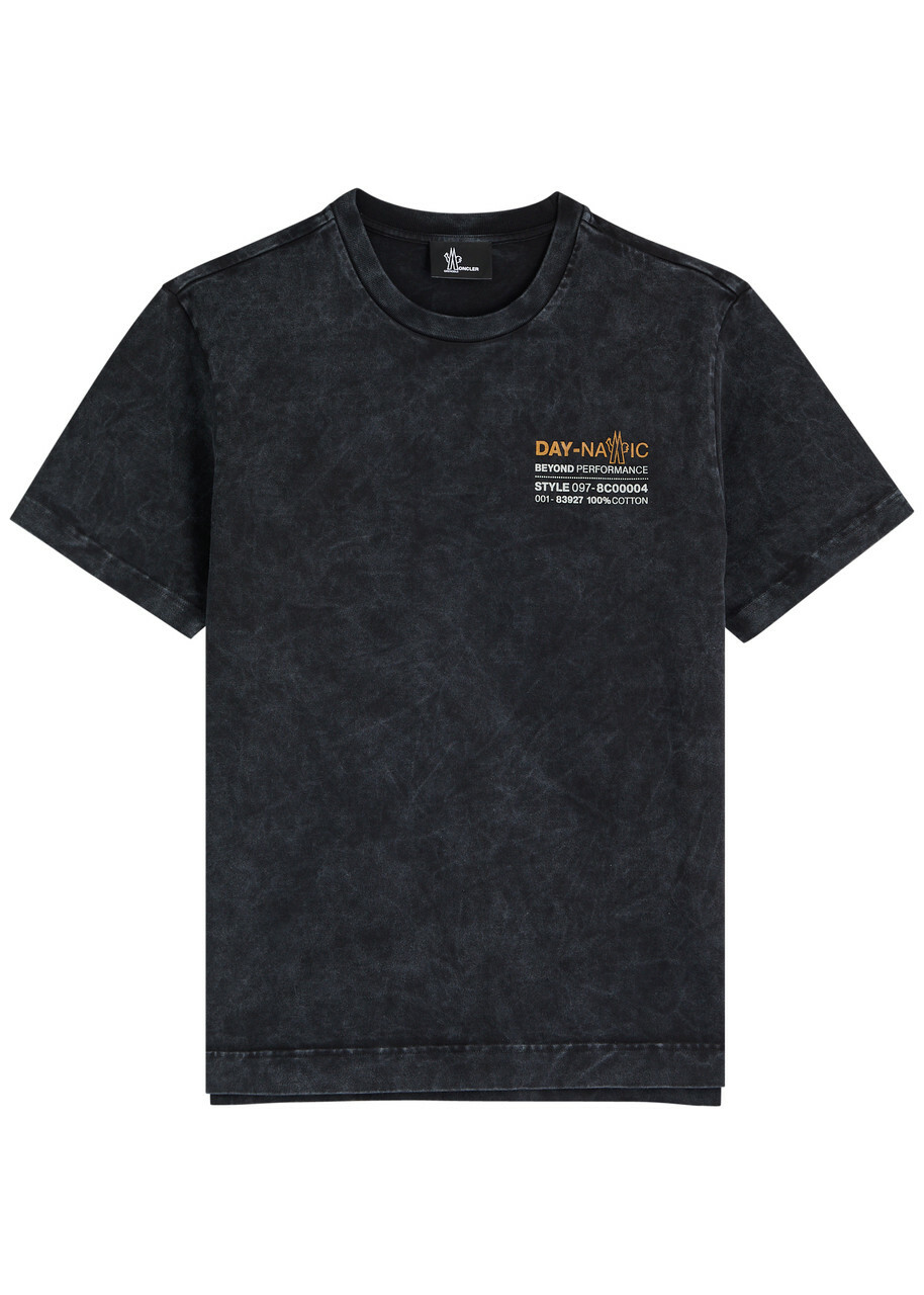 Tシャツ・カットソー MONCLER GRENOBLE Black Stretch Cotton T-Shirt Moncler Grenoble logo-print T-shirt | Black | FARFETCH JO