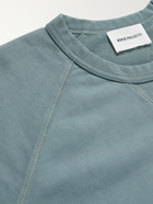 NORSE PROJECTS - Kristian Garment-Dyed Cotton-Jersey Sweatshirt - Blue