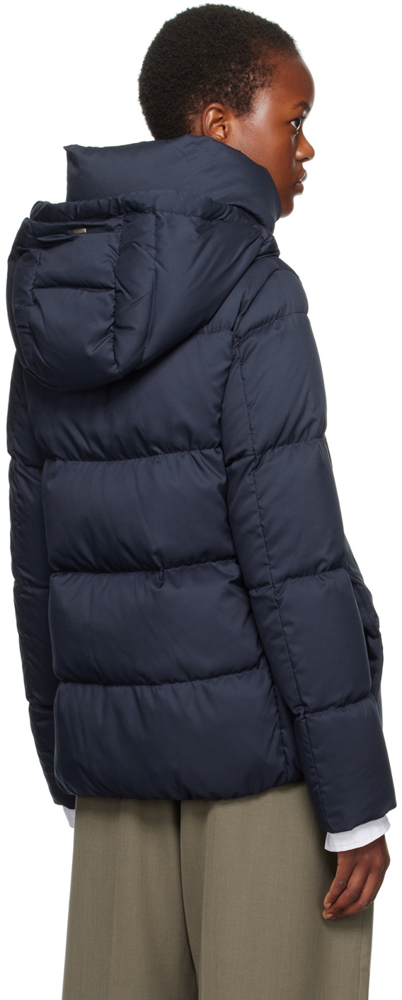 Herno Navy Quilted Down Jacket