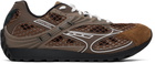 Bottega Veneta Brown & White Orbit Sneakers