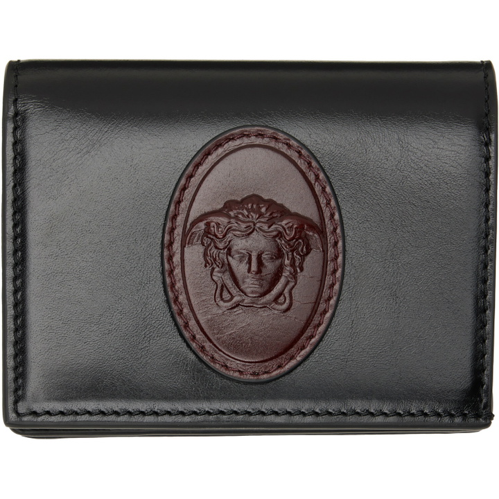 Photo: Versace Black Roomy Leather Wallet