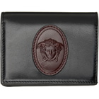 Versace Black Roomy Leather Wallet