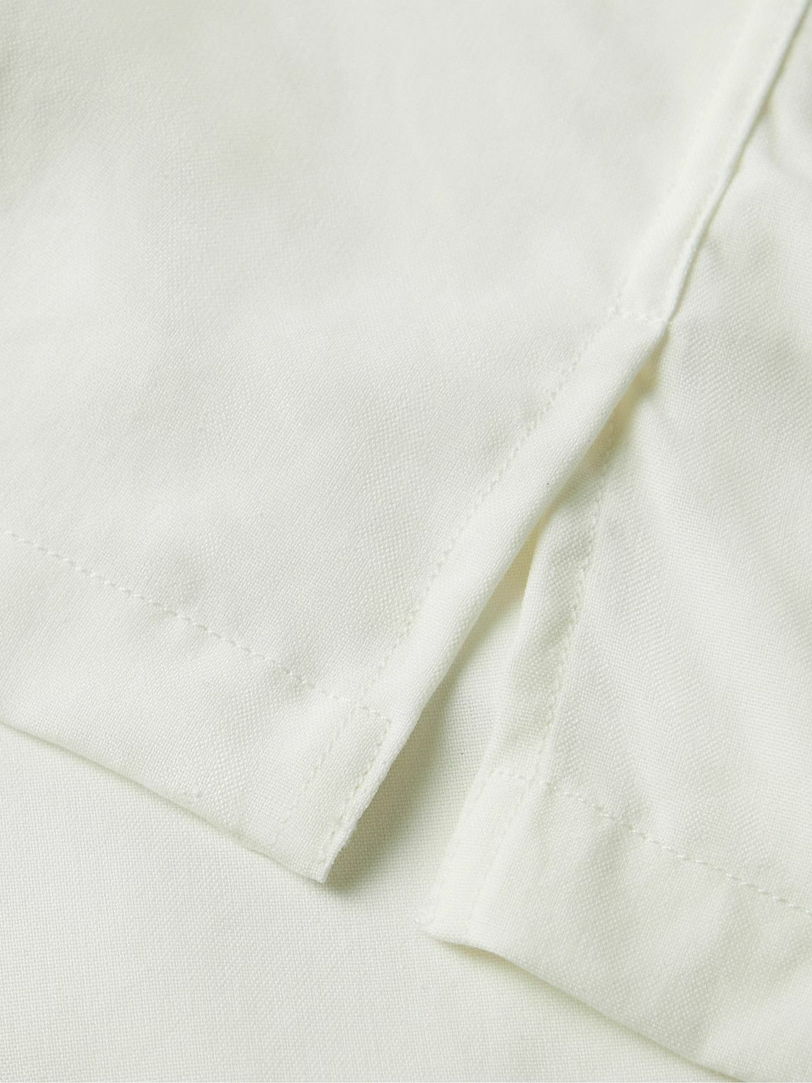 Turnbull & Asser - Phillips Camp-Collar Silk Shirt - Neutrals