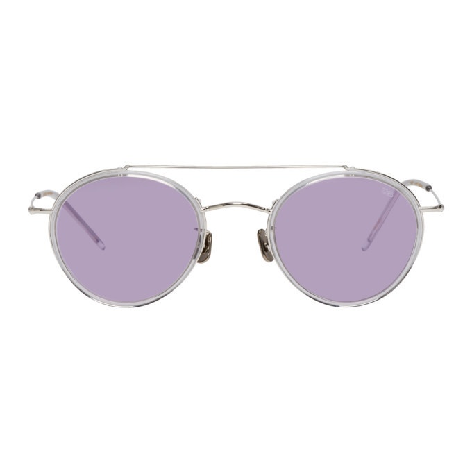 Photo: Eyevan 7285 Silver and Purple Model 769 Sunglasses