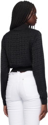 Givenchy Black Jacquard Logo Bomber Jacket