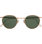 Eyevan 7285 - Round-Frame Gold-Tone Sunglasses - Gold