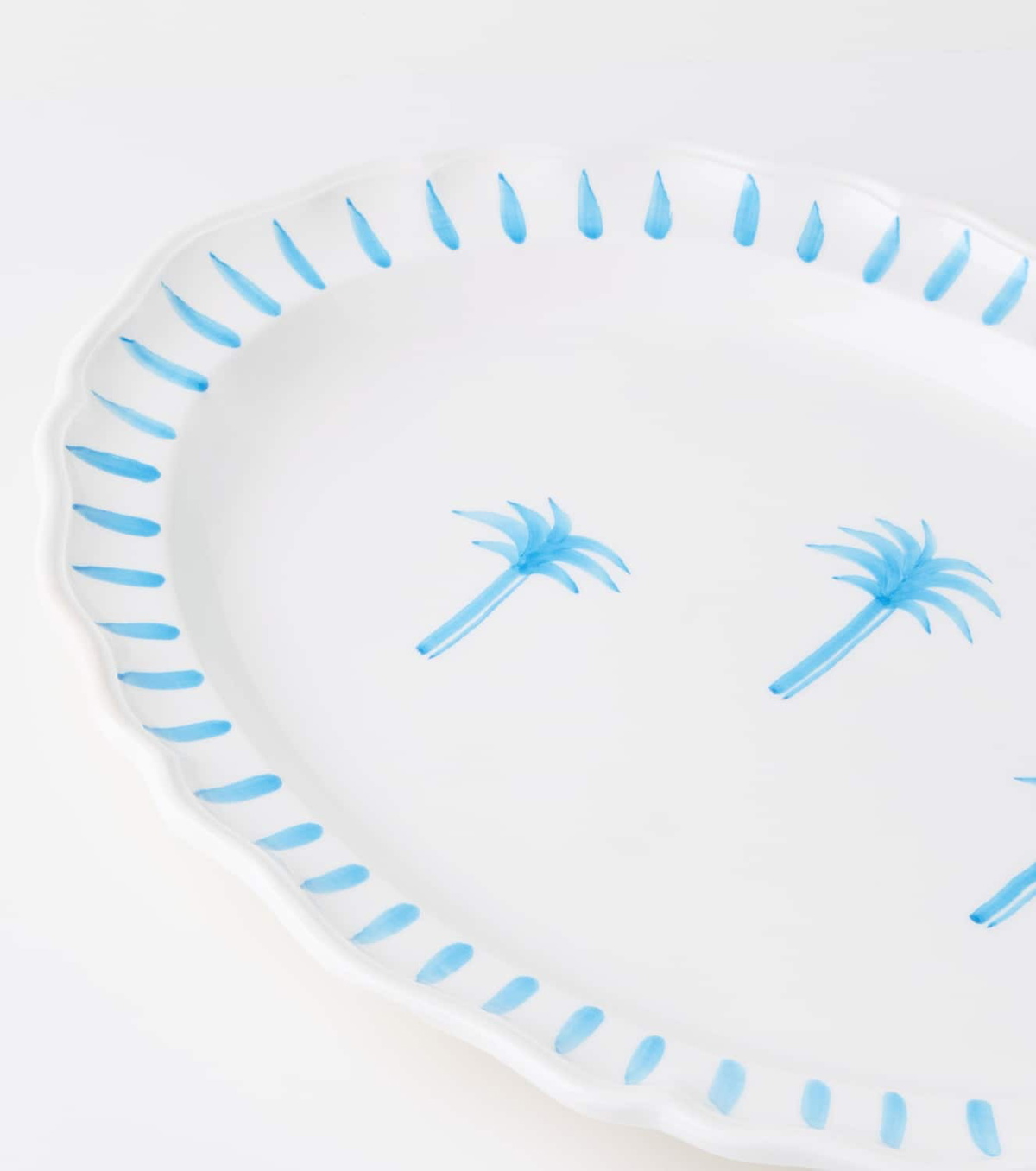 Les-Ottomans Palms painted ceramic tray