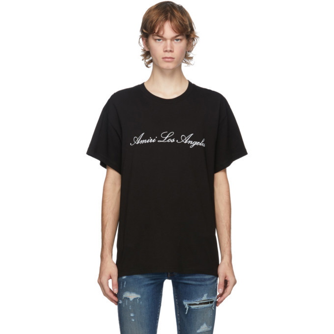 Photo: Amiri Black Los Angeles T-Shirt