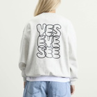 YESEYESEE Women's C-Logo Sweatshirt in Light Grey