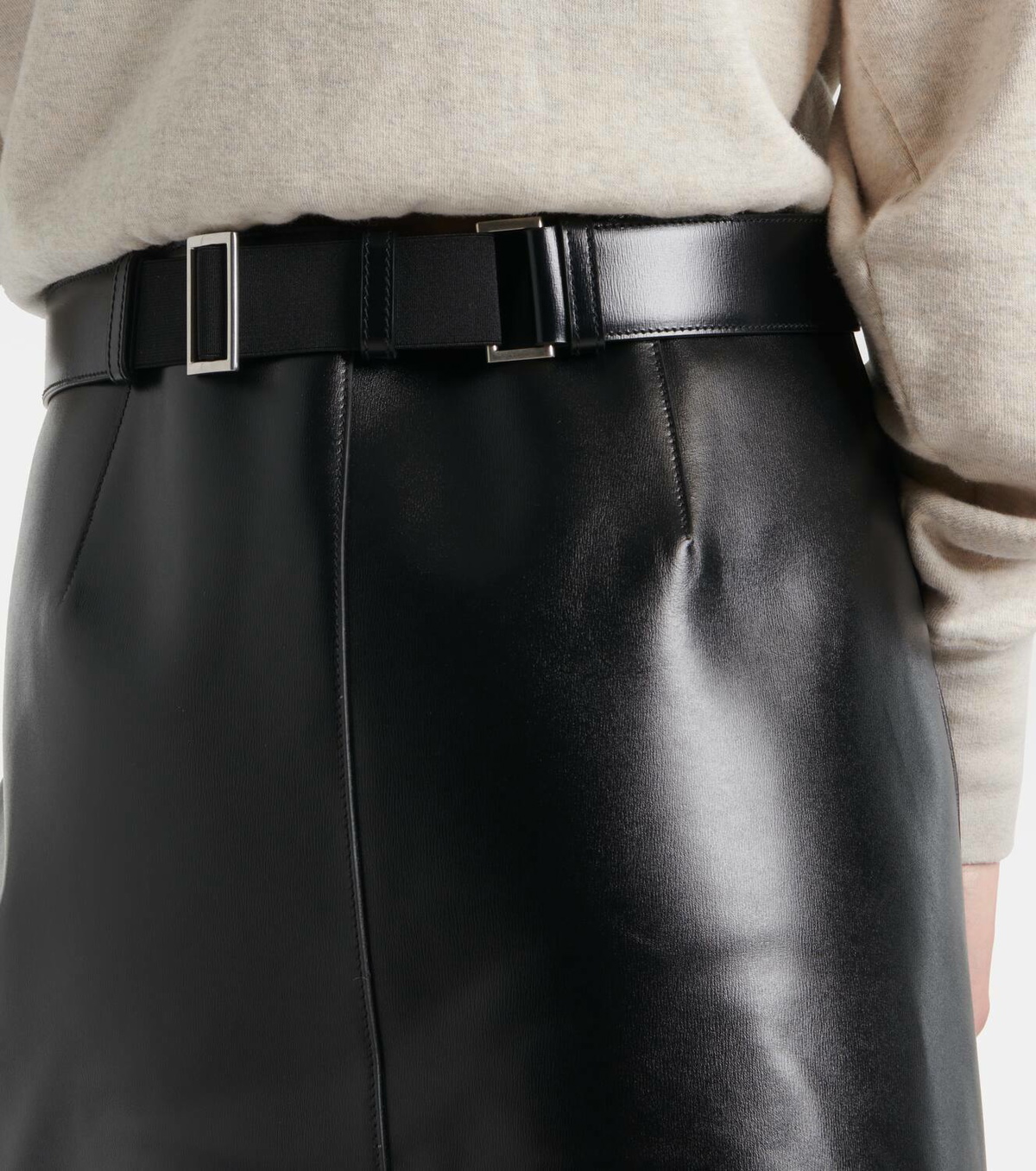 スカート PRADA Leather zip skirt 38 スカート PRADA Leather zip skirt 38 Prada Leather Mini Skirt