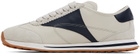 Bally Off-White & Navy Sonney Sneakers