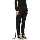 Unravel Black Terry Distorted Lounge Pants