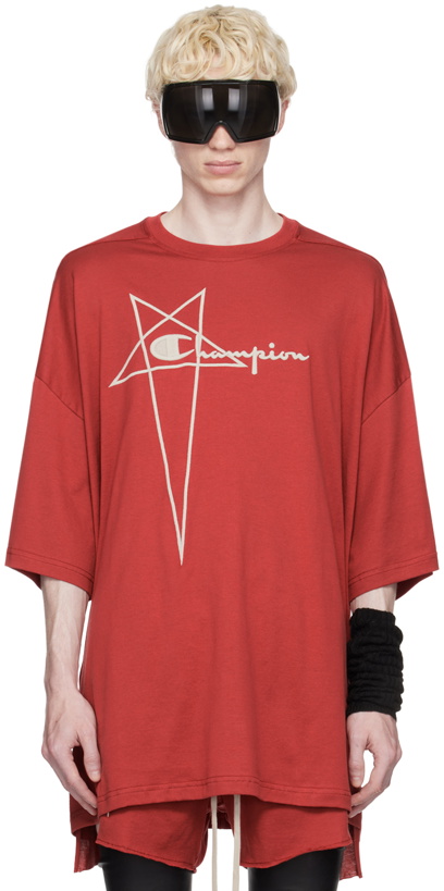 Photo: Rick Owens Red Champion Edition Tommy T-Shirt
