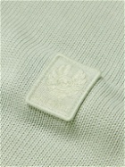 Belstaff - Watch Logo-Appliquéd Cotton Sweater - Green