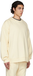 Juun.J Off-White 'Délicat' Graphic Sweatshirt