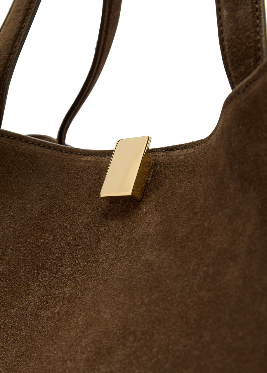 Yuzefi Gyoza Suede Tote bag - Brown - One Size