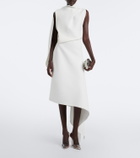 Maticevski Prosper asymmetric draped midi dress