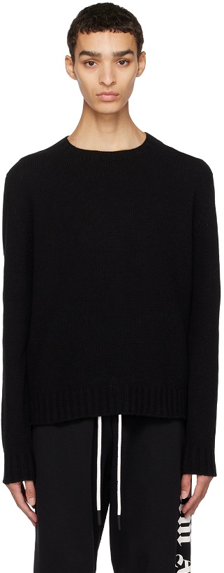 Photo: Palm Angels Black Curved Sweater