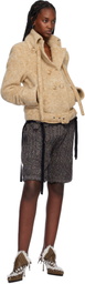 Ottolinger Beige High Collar Jacket