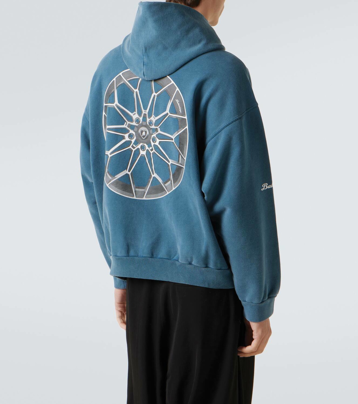 BALENCIAGA x Lamborghini プリント コットン ジップパーカー Balenciaga x Automobili Lamborghini cotton fleece hoodie