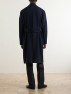 Boglioli - Double-Breasted Virgin Wool and Cashmere-Blend Twill Coat - Blue