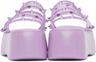 Jean Paul Gaultier Purple Melissa Edition 'The Becky Punk Love' Slides