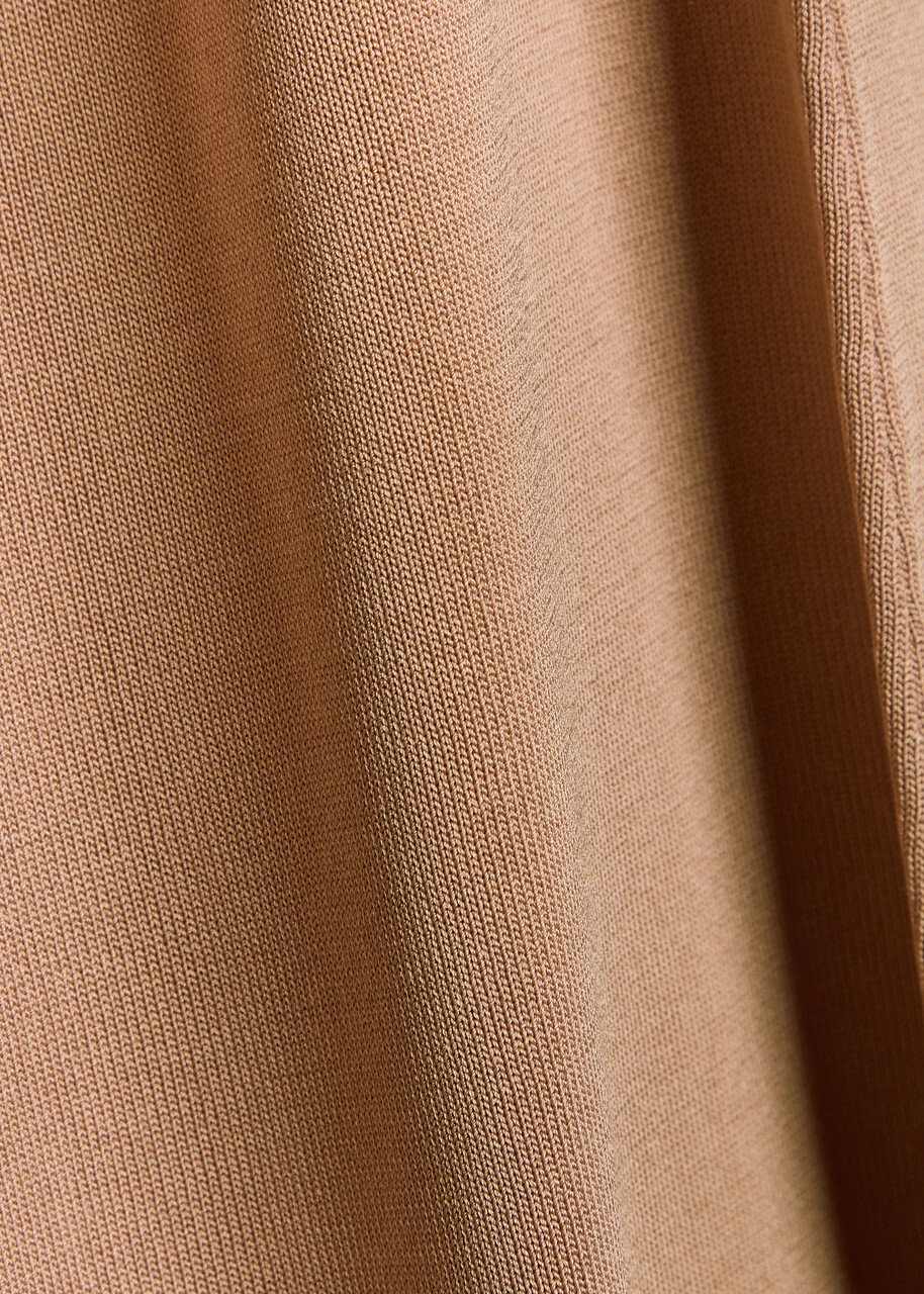 Aya Muse Onda Layered Knit Maxi Dress Rose