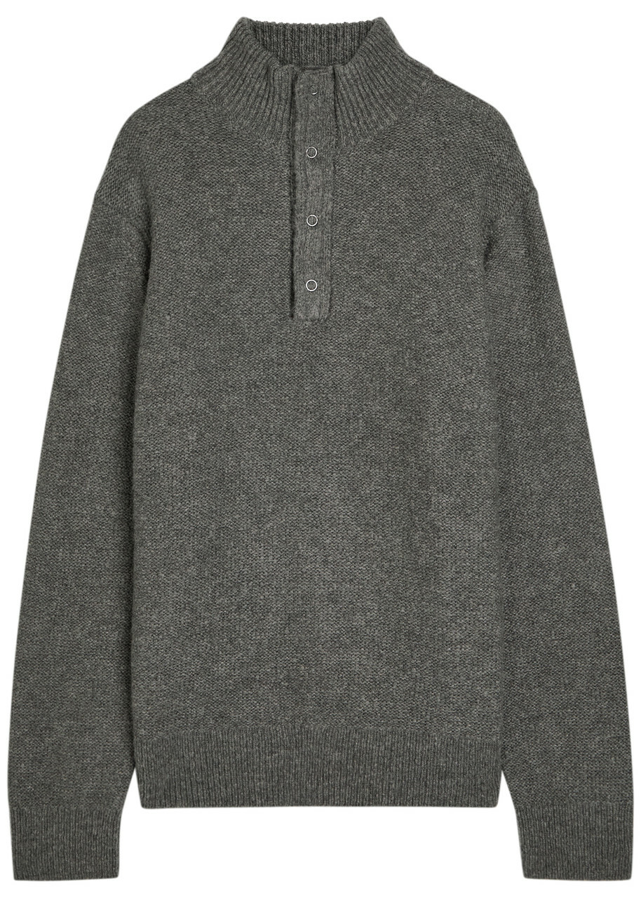Paige Kotoni Merino Wool-blend Jumper Dark Grey