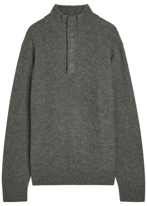 Photo: Paige Kotoni Merino Wool-blend Jumper Dark Grey