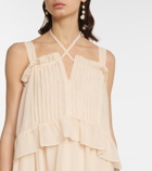 See By Chloe - Ruffled-trimmed georgette maxi dress
