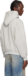 Rhude Gray USA Flag Hoodie