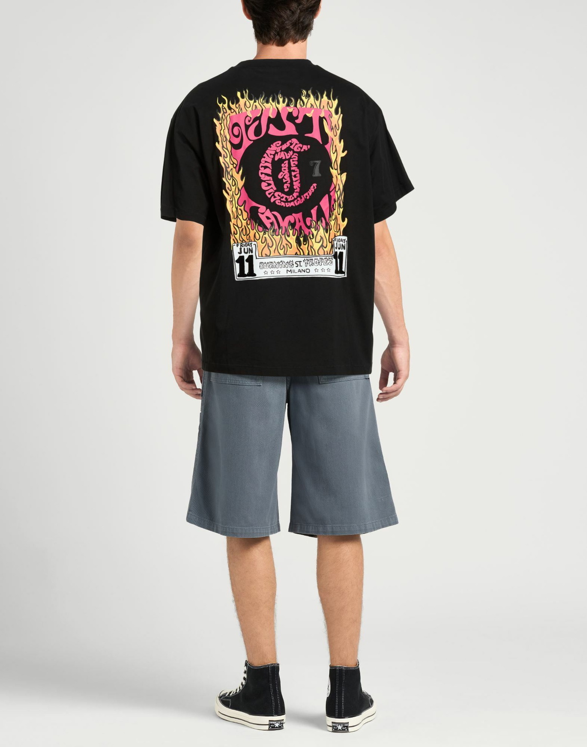 Just Cavalli Mens T-shirt in Black