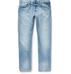 Valentino - Slim-Fit Washed-Denim Jeans - Blue