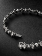 KOLOURS JEWELRY - White Gold Diamond Bracelet - Silver