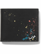 Paul Smith - Paint-Splattered Leather Billfold Wallet