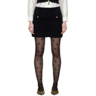 GANNI Black Crochet Miniskirt