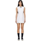 SHUSHU/TONG White Sleeveless Slim-Fit Minidress