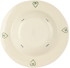 Laetitia Rouget White & Navy Patricia Dinner Plate