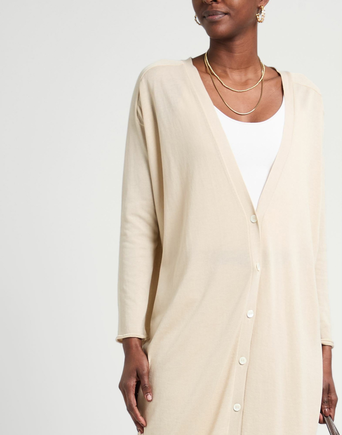 Malo Womens Cardigan in Beige