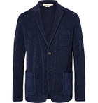 Massimo Alba - Navy Unstructured Cotton-Terry Blazer - Navy