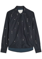 3.1 Phillip Lim Stud-embellished Cotton-blend Shirt Black