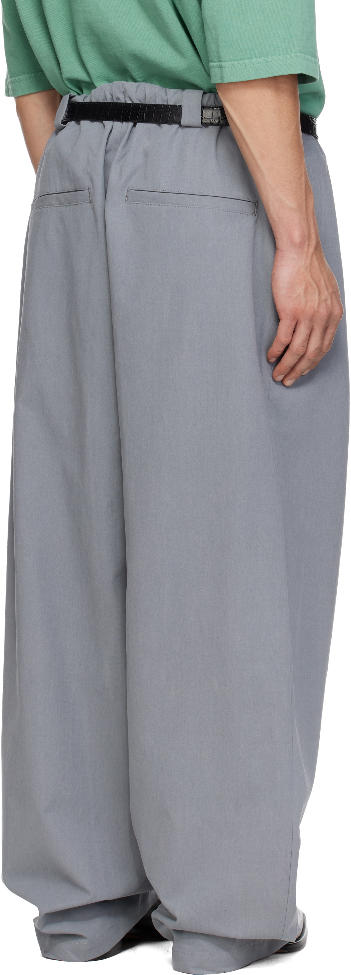 WILLY CHAVARRIA Gray Toluca Trousers