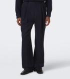 Dries Van Noten Pleated wool straight pants