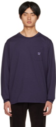 NEEDLES Purple Crewneck Long Sleeve T-Shirt