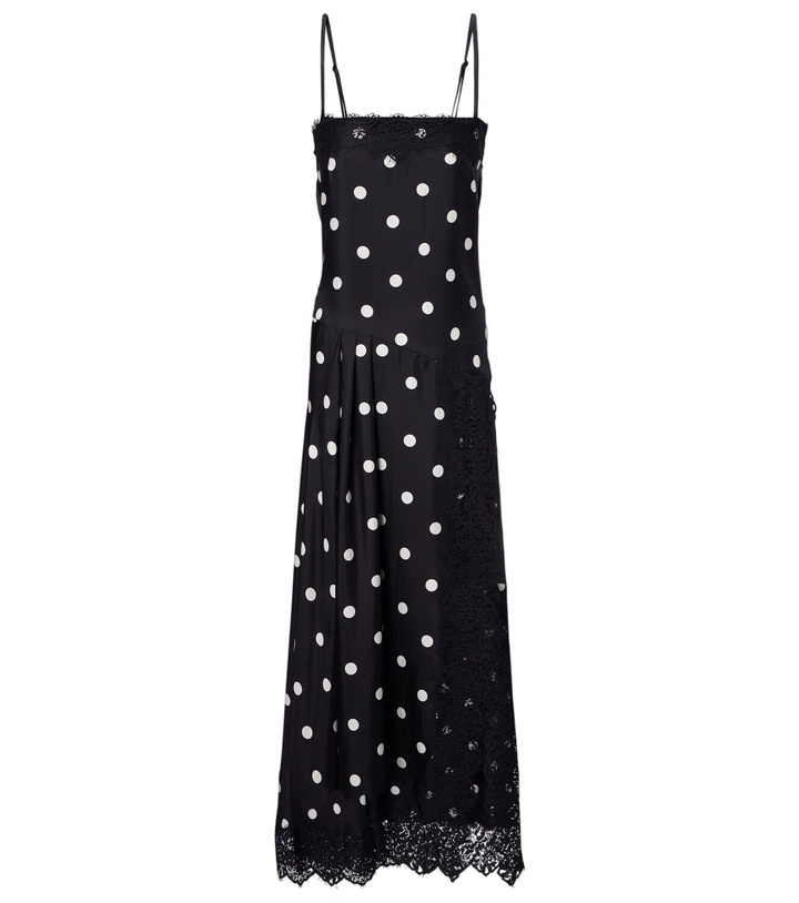 Photo: Sportmax Capo polka-dot silk slip dress