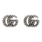 Gucci Silver GG Marmont Stud Earrings
