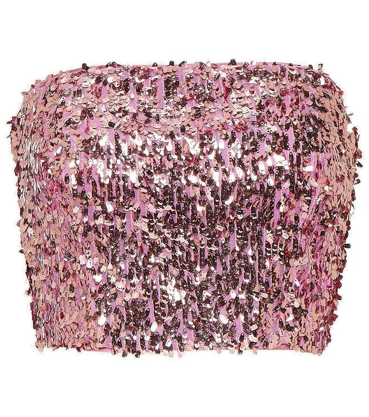 Photo: Rotate Birger Christensen Sequined bandeau top